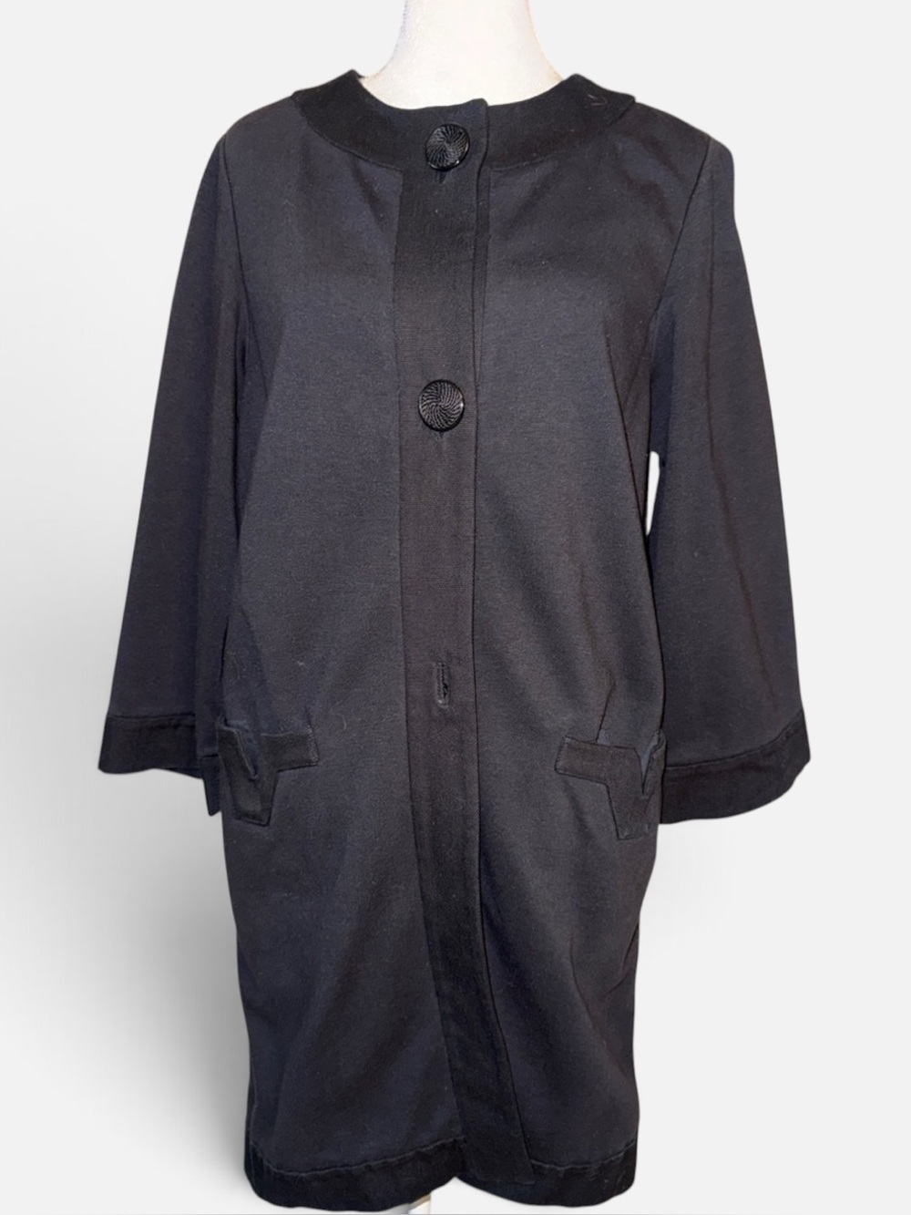 NWOT Never Worn DVF Classic Black Women's Coat - Timeless Outerwear